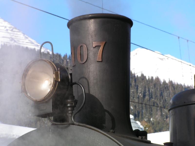  Davosrundfahrt  Detailaufnahme der G 4/5