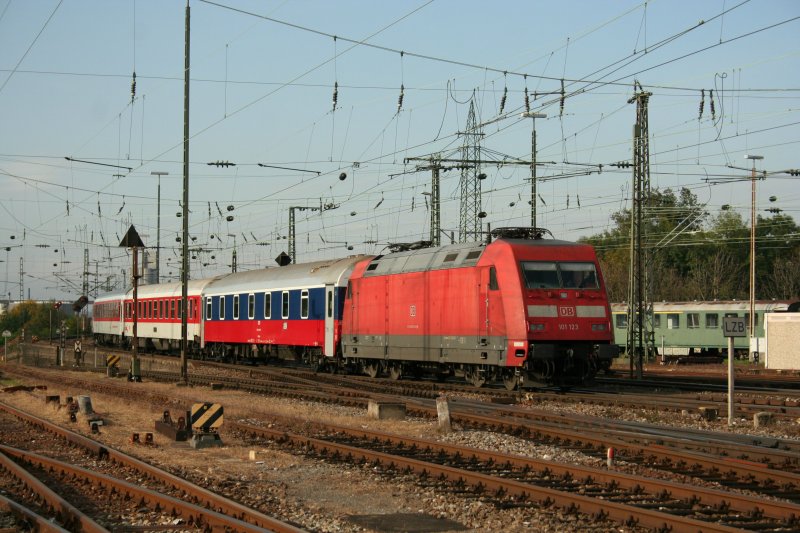 DB 101 123 am 12.10.2008 in Basel Bad.
