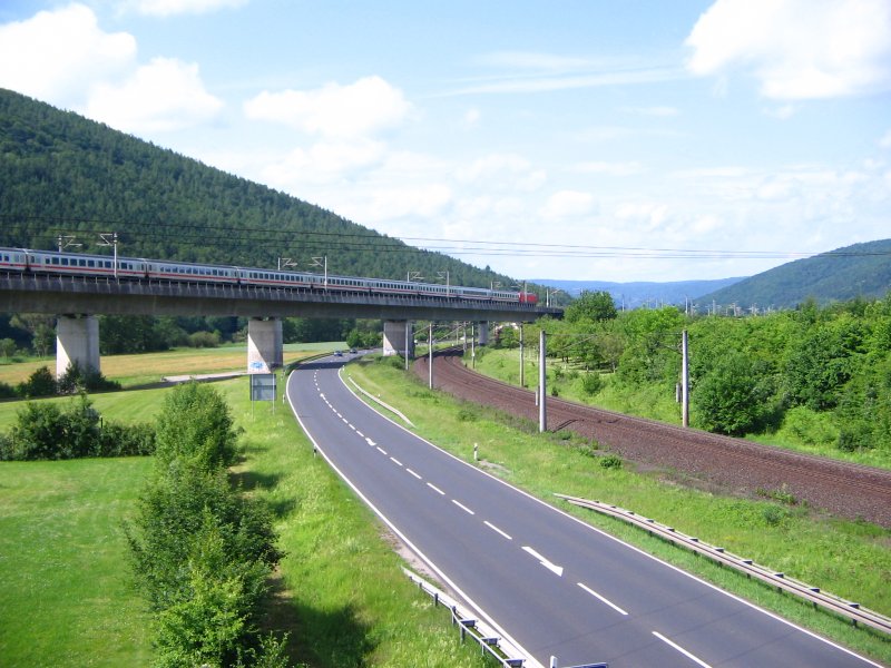 DB 101 xxx in Richtung Aschaffenburg unweit Gemnden