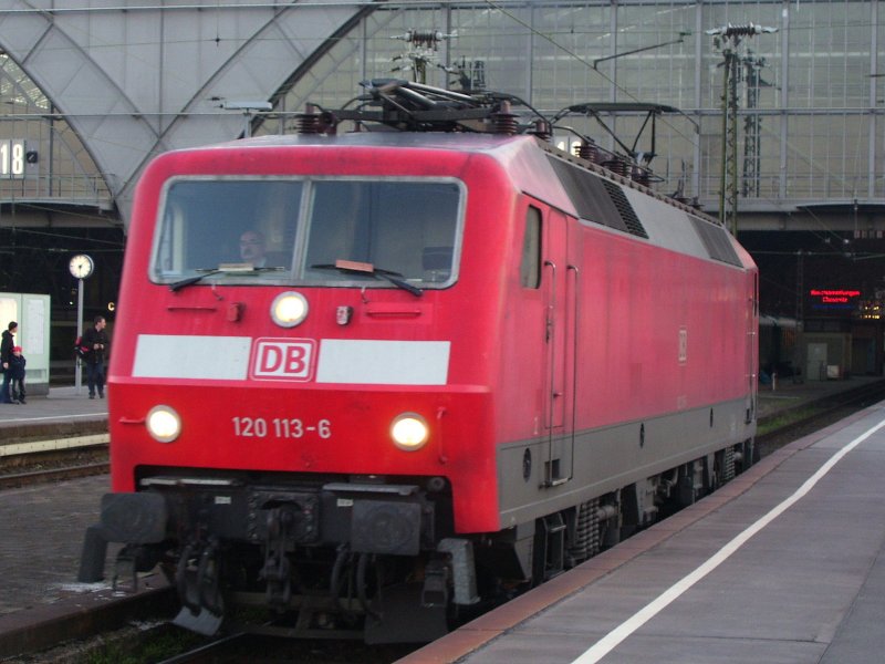 DB 120 113-6 in Leipzig Hbf; 28.03.2008