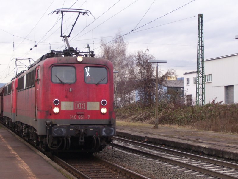 DB 140 851-7 in Wiesbaden-Biebrich; 15.01.2008