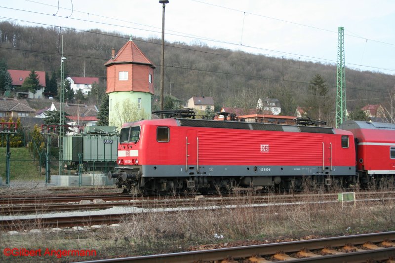 DB 143 930-6 am 15.03.2008 in Groheringen.