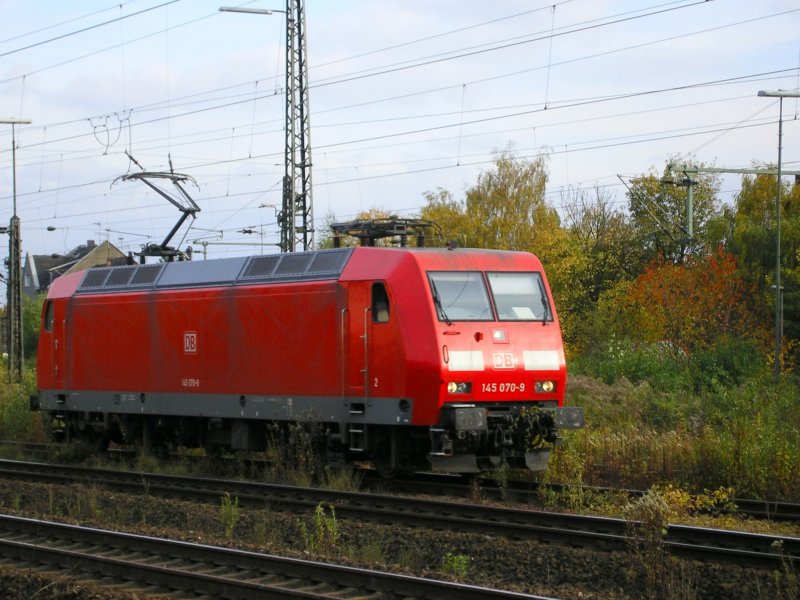DB 145 070-8 Durchfahrt in Osterfeld in Richtung Oberhausen Hbf.
(18.10.2008)