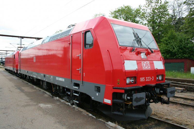 DB 185 323-3 am 18.5.2008 in Fredericia. 
