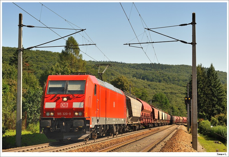 DB 185.320 mit dem GAG47100. Untertullnerbach, 16.8.2009.