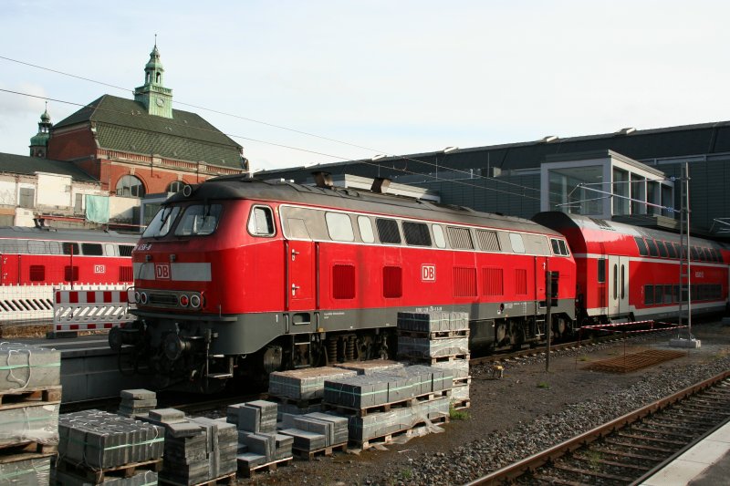 DB 218 458-0 am 28.6.2008 in Lbeck.

