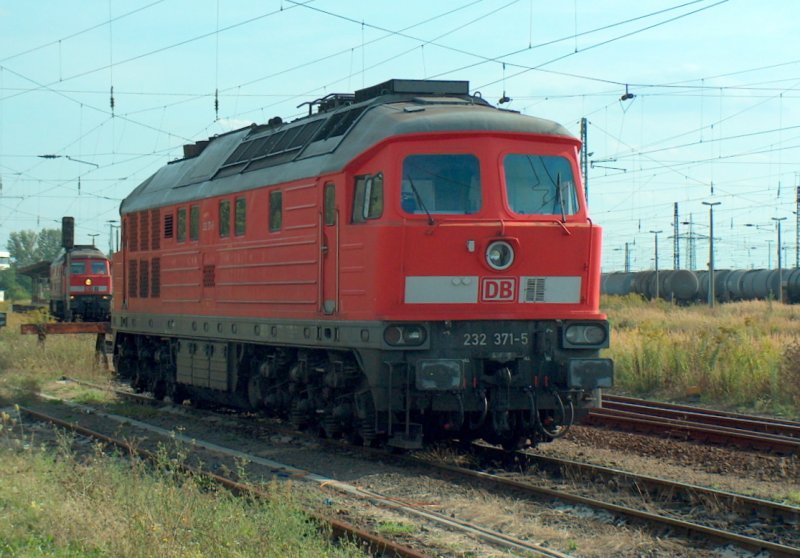 DB 232 371-5 in Grokorbetha Rbf; 02.09.2008