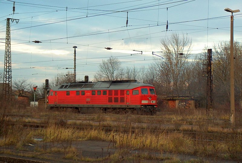 DB 233 582-6 in Grokorbetha; 02.12.2008