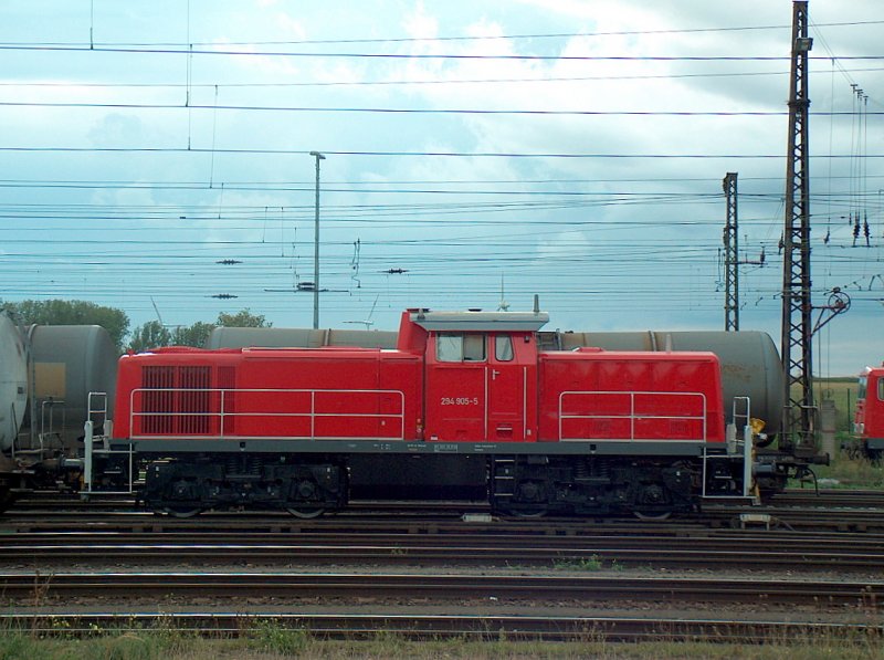 DB 294 905-5 beim rangieren in Großkorbetha; 04.09.2008