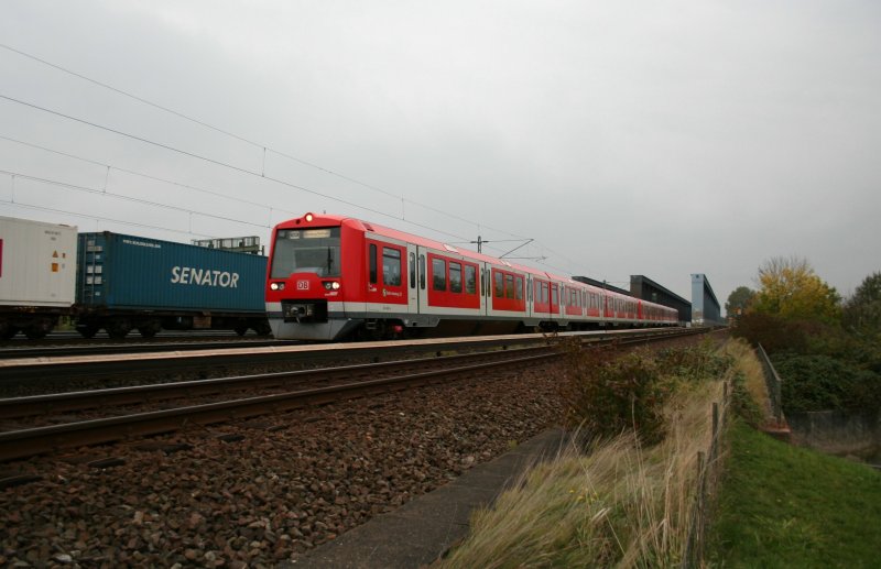 DB 474 600-4 am 18.10.2008 an den Hamburger Sderelbe Brcken.