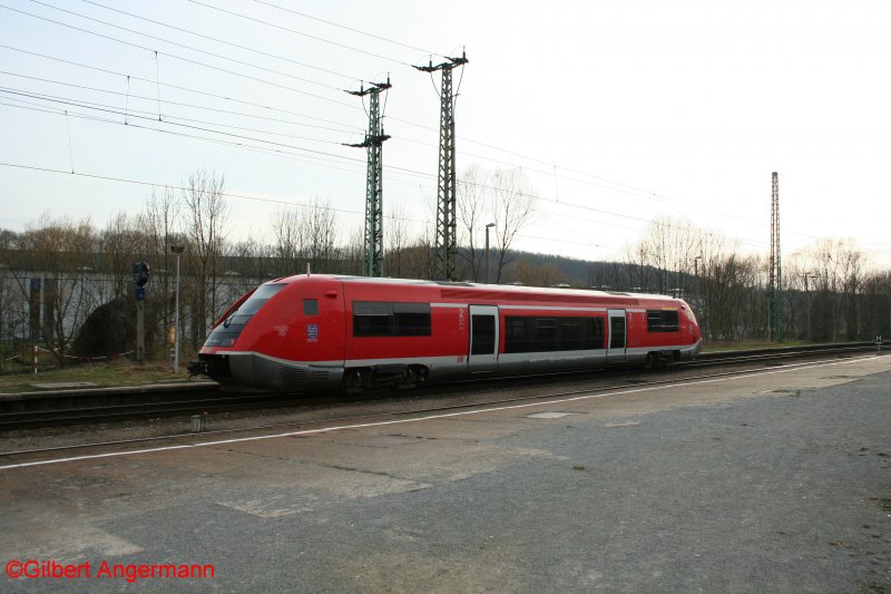 DB 641 037-7 am 15.03.2008 in Groheringen.
Dieser Zug fhrt auf der Strecke Groheringen-Smmerda.