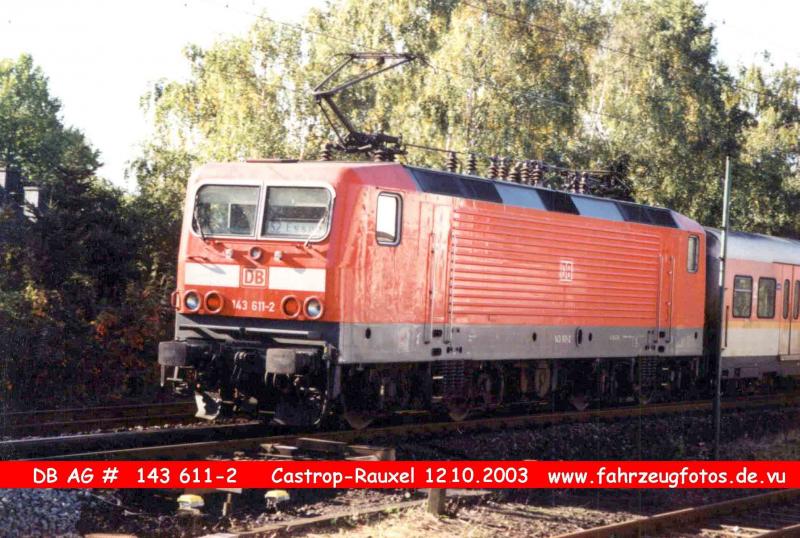 DB AG # 143 611 - 2   Castrop-Rauxel Gbf