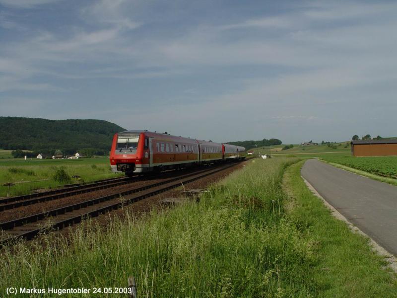 DB BR 611 Doppeltraktion bei Beringen am 24.05.2003