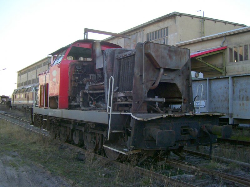 DB Cargo 346 833-7 bei ARCO am Zementwerk Karsdorf; 26.01.2008