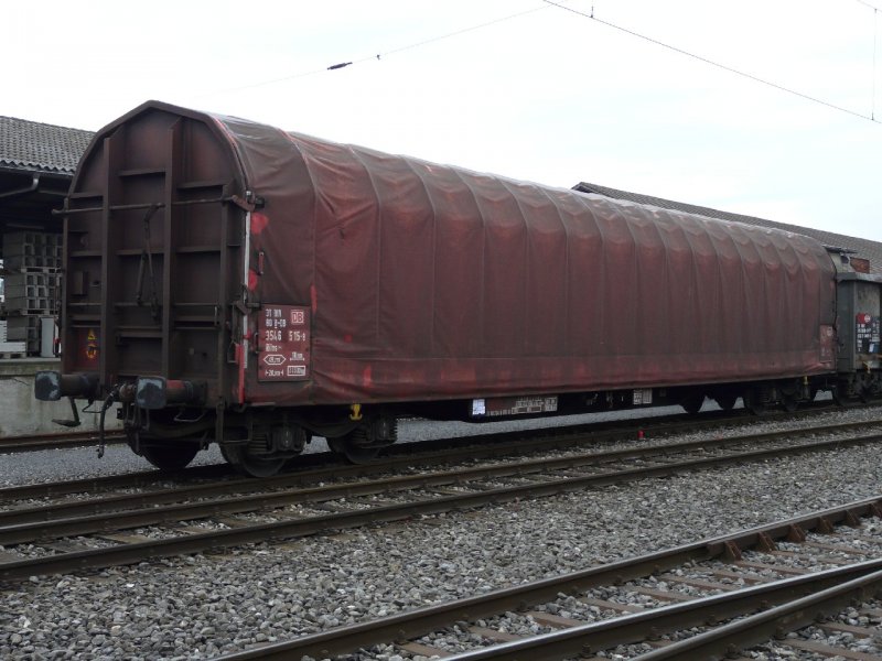 DB - Gterwagen Rins 31 80 354 6 515-8 im SBB Gterbahnhof von Biel / Bienne am 25.11.2007