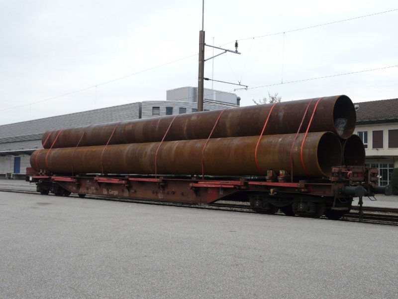 DB - Gterwagen Rns-z  31 80 399 1 089-4 im SBB Gterbahnhof von Biel / Bienne am 25.11.2007