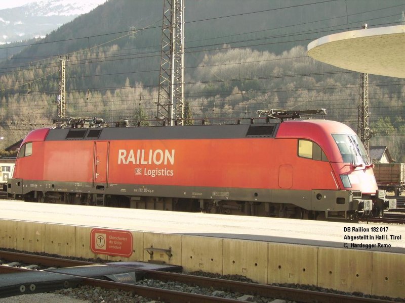 DB Railion 182 017 zu Gast in Hall in Tirol (A)
11.02.08