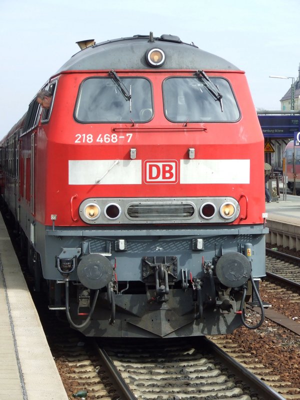DB Regio 218 468-7 am 22.03.2009 in Buchloe.