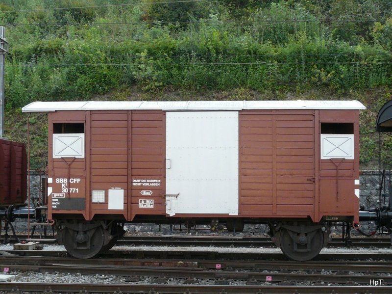 DBB - Gterwagen K 30771 zu Besuch in Koblenz zum Jubilum 150 Jahre Waldshut–Turgi am 23.08.2009