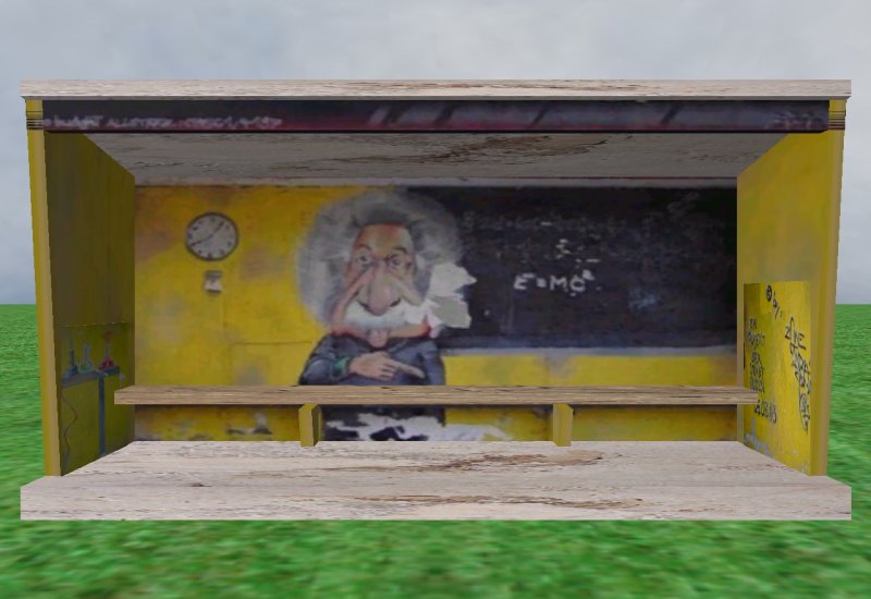 DDR-Wetterschutzhus´chen aus dem Stadtgebiet Guben als MSTS 1 Objekt