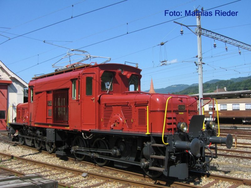 De 6/6 15301  Seethalkrokodil  Vor dem Depot in Balsthal am 21.06.08