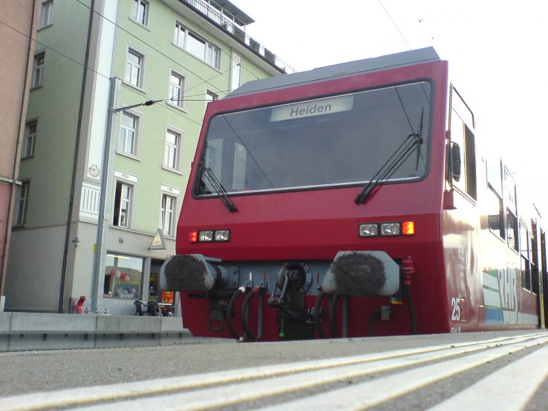 De BDhe 3/6 25 am Abend in Rorschach Hafen. 