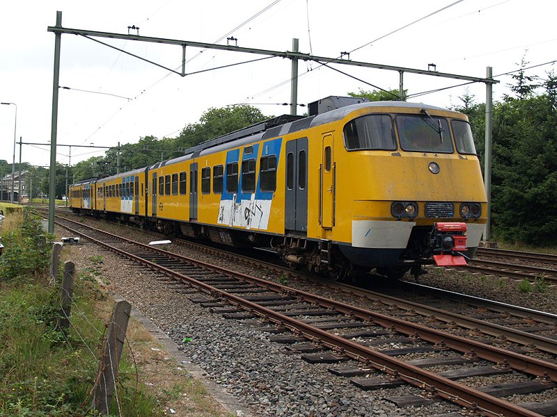 De laatste gele sprinter-3, 2894, op weg naar Denemarken voor revisie; Baarn, 11-7-2006