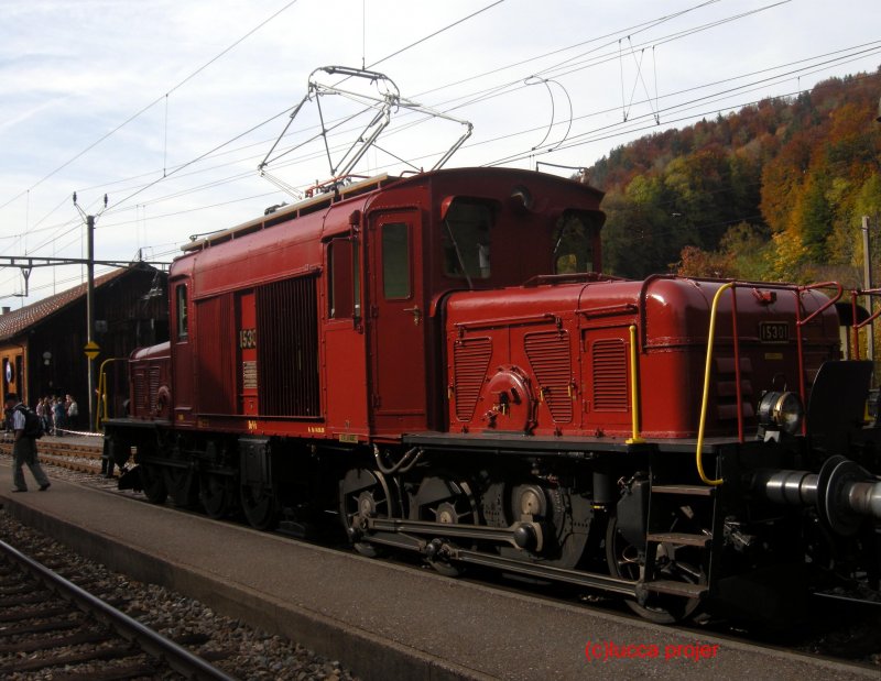 De6/6 15301 am 12.10.08 in Bauma.