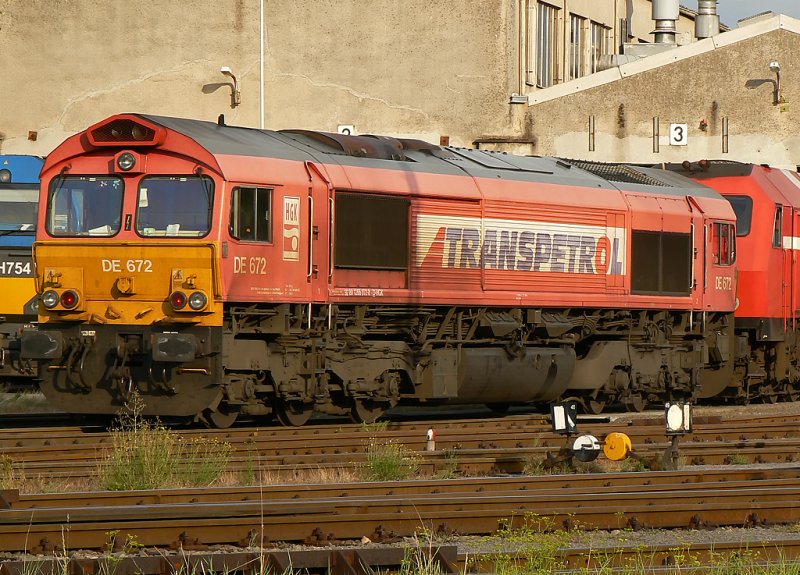 DE672 der HGK , aufgenommen bei schnem Abendlicht am BW der HGK in Brhl-Vochem.