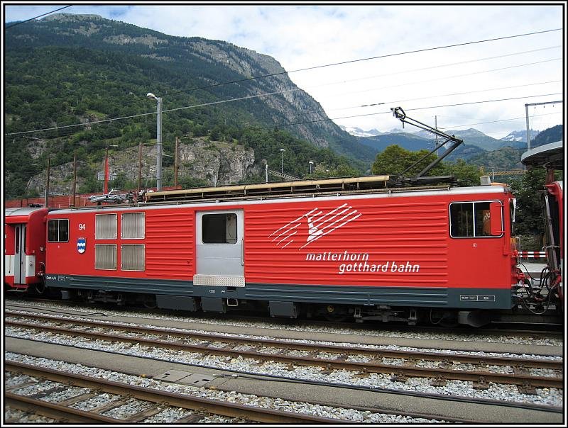 Deh 4/4 94 der MGB am 27.07.2008 in Brig.
