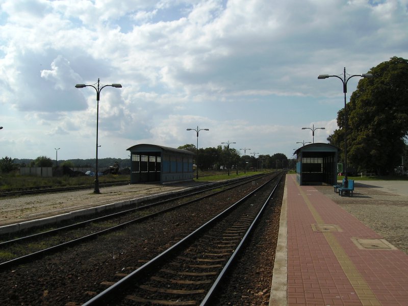 Der 1 Bahnsteig vom Bahnhof Gizycko!