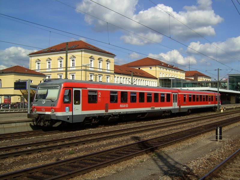 Der 628 414 am 26.08.2008 in Regensburg Hbf. 