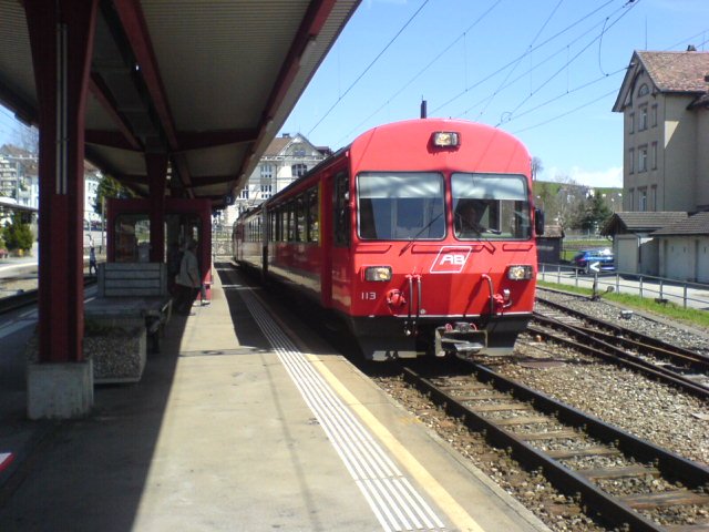 Der ABt 113 war am 26. April 2008 an der Spitze einer S11 nach St.Gallen. 