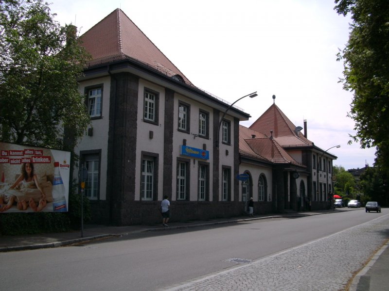 Der Bahnhof Breisach am 10.05.2009.