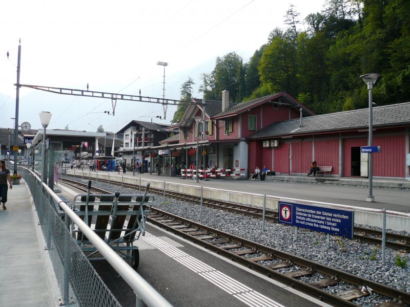Der Bahnhof Brienz am 6.8.2007