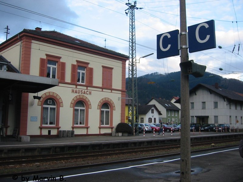 Der Bahnhof von Hausach im Schwarzwald.