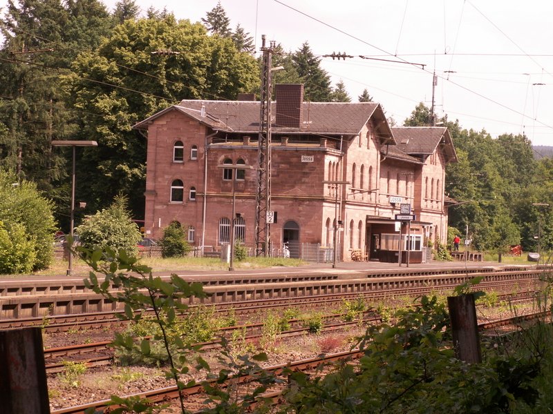 Der Bahnhof Jossa am 14.6.2008