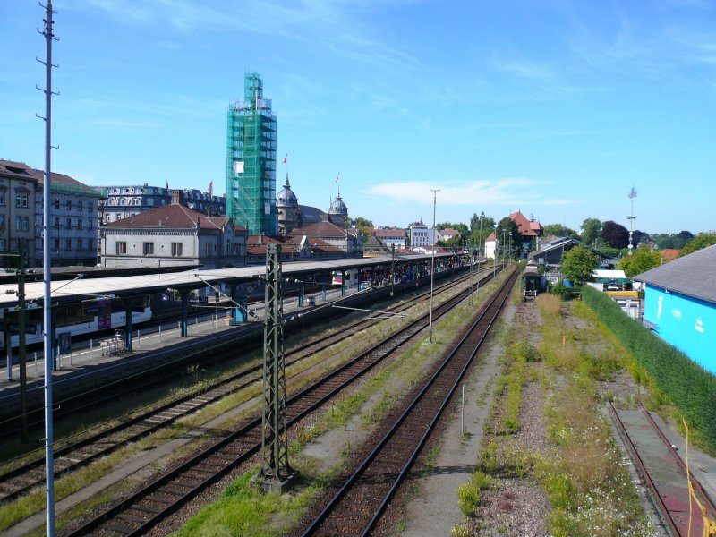 Der Bahnhof Konstanz am 1.8.2007