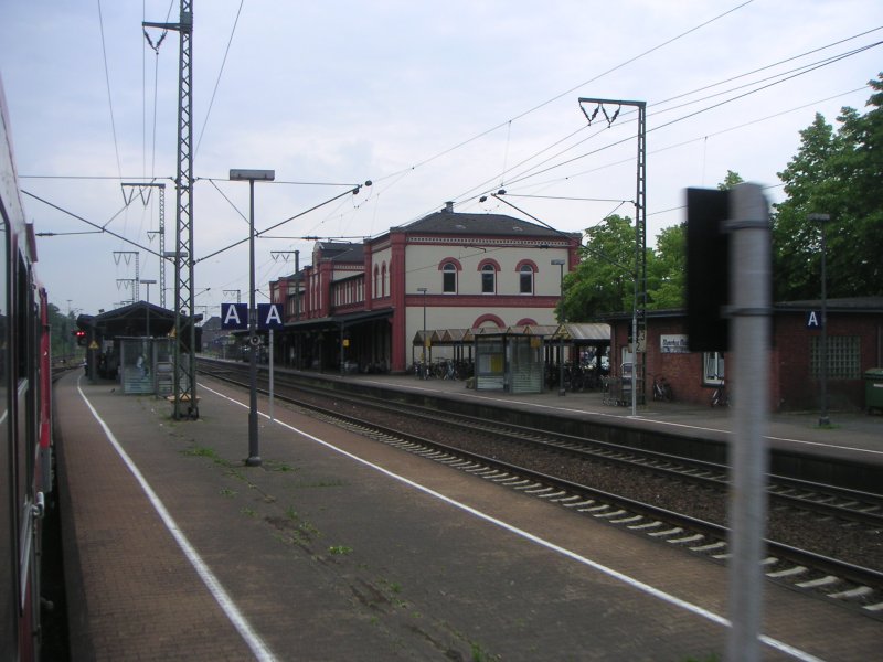 Der Bahnhof Leer am 25.5.2007.