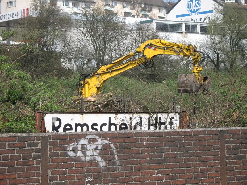 Der Bahnhof Remscheid ist momentan eine Baustelle. 