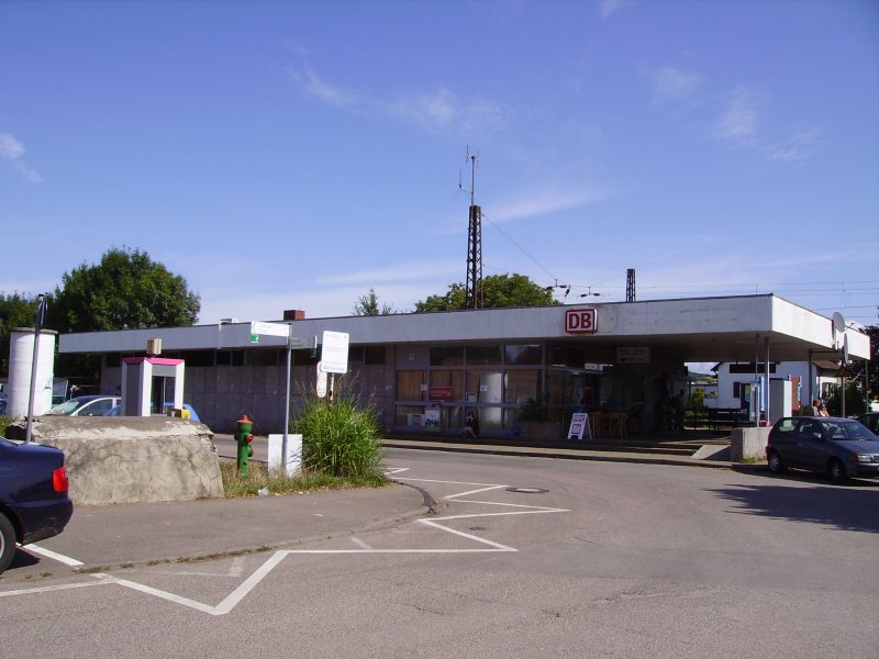 Der Bahnhof Riegel DB (Frhling 2008)