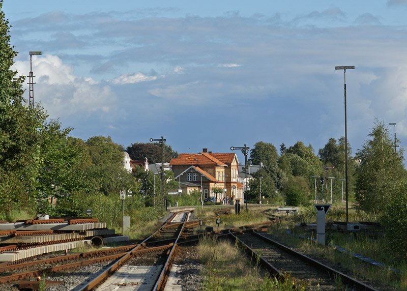 Der Bahnhof von Sderbrarup am 29.08.2008.