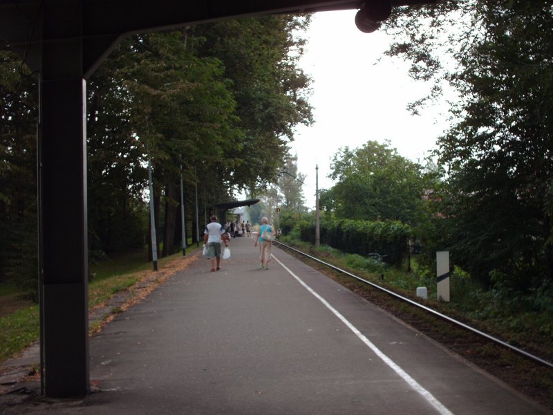 Der Bahnhof Ustron-Zdroj. Einer von vier Bahnhfen. Ustron ist 10 km von Wisła entfernt.