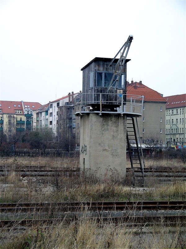 Der Bekohlungskran des BW Leipzig Hbf Sd, 13.02.08