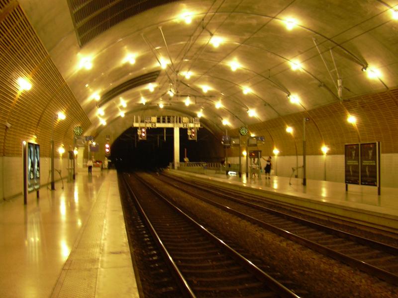 Der Bf. Monaco/Monte Carlo liegt in einem Berg von Monaco. Ich kann nur sagen, der Bahnhof ist SUPER, sehr sauber, ab und zu ein TGV. 