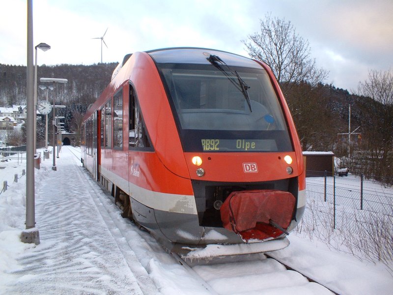 Der Biggesee-Express in Sondern 27.02.2005