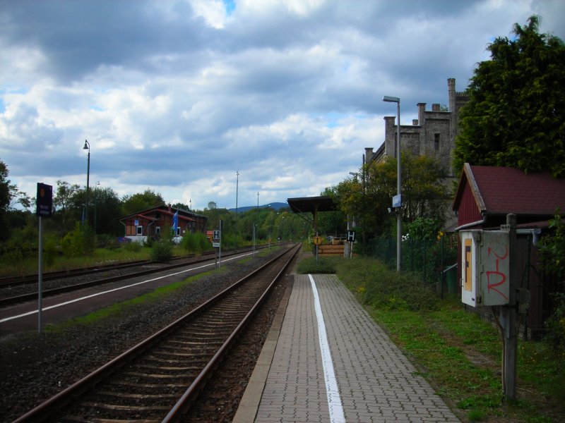 Der (Bundesbahn-)Bahnhof Walkenried im sommer 2007
