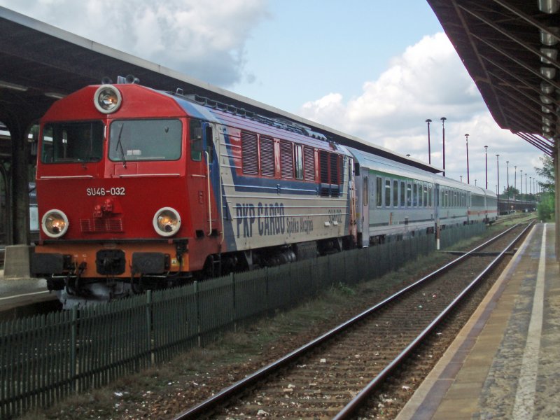 Der EC240 ist am 08.09.08 in Forst/Lausitz .