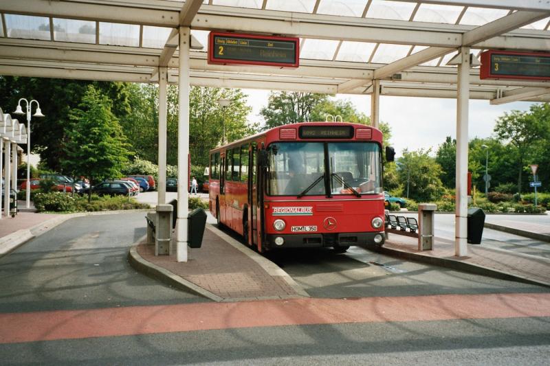 Der ehemalige Bahnbus in Homburg kurz vor Abfahrt nach Reinheim entlang der frheren Bliestalbahn.