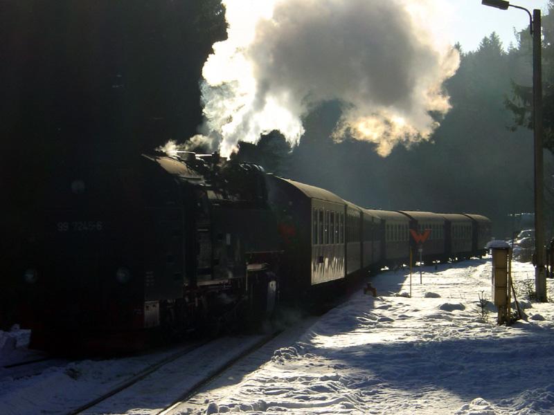 Der Gegenzug vom Brocken trifft ein, 23. Februar 2003